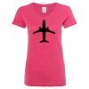 Women’s Glitter V-Neck T-Shirt Thumbnail