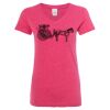 Women’s Glitter V-Neck T-Shirt Thumbnail