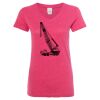 Women’s Glitter V-Neck T-Shirt Thumbnail