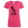 Women’s Glitter V-Neck T-Shirt Thumbnail
