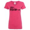 Women’s Glitter V-Neck T-Shirt Thumbnail