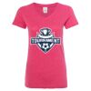 Women’s Glitter V-Neck T-Shirt Thumbnail