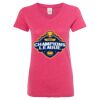Women’s Glitter V-Neck T-Shirt Thumbnail