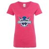 Women’s Glitter V-Neck T-Shirt Thumbnail