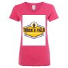 Women’s Glitter V-Neck T-Shirt Thumbnail