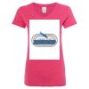 Women’s Glitter V-Neck T-Shirt Thumbnail
