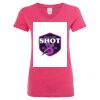 Women’s Glitter V-Neck T-Shirt Thumbnail
