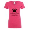 Women’s Glitter V-Neck T-Shirt Thumbnail