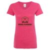 Women’s Glitter V-Neck T-Shirt Thumbnail