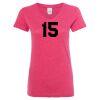 Women’s Glitter V-Neck T-Shirt Thumbnail