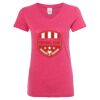 Women’s Glitter V-Neck T-Shirt Thumbnail