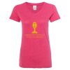 Women’s Glitter V-Neck T-Shirt Thumbnail