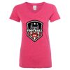 Women’s Glitter V-Neck T-Shirt Thumbnail
