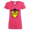 Women’s Glitter V-Neck T-Shirt Thumbnail