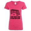 Women’s Glitter V-Neck T-Shirt Thumbnail