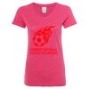 Women’s Glitter V-Neck T-Shirt Thumbnail