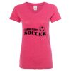Women’s Glitter V-Neck T-Shirt Thumbnail