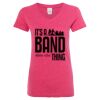 Women’s Glitter V-Neck T-Shirt Thumbnail