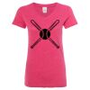 Women’s Glitter V-Neck T-Shirt Thumbnail