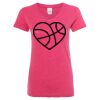 Women’s Glitter V-Neck T-Shirt Thumbnail