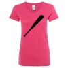 Women’s Glitter V-Neck T-Shirt Thumbnail