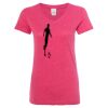 Women’s Glitter V-Neck T-Shirt Thumbnail