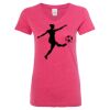 Women’s Glitter V-Neck T-Shirt Thumbnail