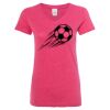 Women’s Glitter V-Neck T-Shirt Thumbnail