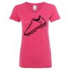 Women’s Glitter V-Neck T-Shirt Thumbnail
