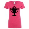 Women’s Glitter V-Neck T-Shirt Thumbnail
