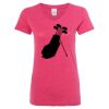 Women’s Glitter V-Neck T-Shirt Thumbnail