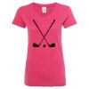 Women’s Glitter V-Neck T-Shirt Thumbnail