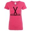 Women’s Glitter V-Neck T-Shirt Thumbnail