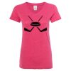 Women’s Glitter V-Neck T-Shirt Thumbnail