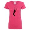 Women’s Glitter V-Neck T-Shirt Thumbnail