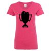 Women’s Glitter V-Neck T-Shirt Thumbnail