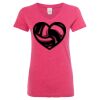 Women’s Glitter V-Neck T-Shirt Thumbnail