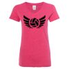 Women’s Glitter V-Neck T-Shirt Thumbnail