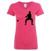 Women’s Glitter V-Neck T-Shirt Thumbnail