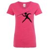 Women’s Glitter V-Neck T-Shirt Thumbnail
