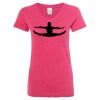 Women’s Glitter V-Neck T-Shirt Thumbnail