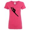 Women’s Glitter V-Neck T-Shirt Thumbnail