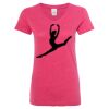 Women’s Glitter V-Neck T-Shirt Thumbnail