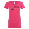 Women’s Glitter V-Neck T-Shirt Thumbnail