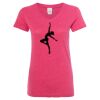 Women’s Glitter V-Neck T-Shirt Thumbnail
