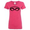 Women’s Glitter V-Neck T-Shirt Thumbnail
