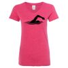Women’s Glitter V-Neck T-Shirt Thumbnail