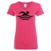 Women’s Glitter V-Neck T-Shirt Thumbnail