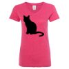 Women’s Glitter V-Neck T-Shirt Thumbnail