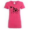 Women’s Glitter V-Neck T-Shirt Thumbnail
